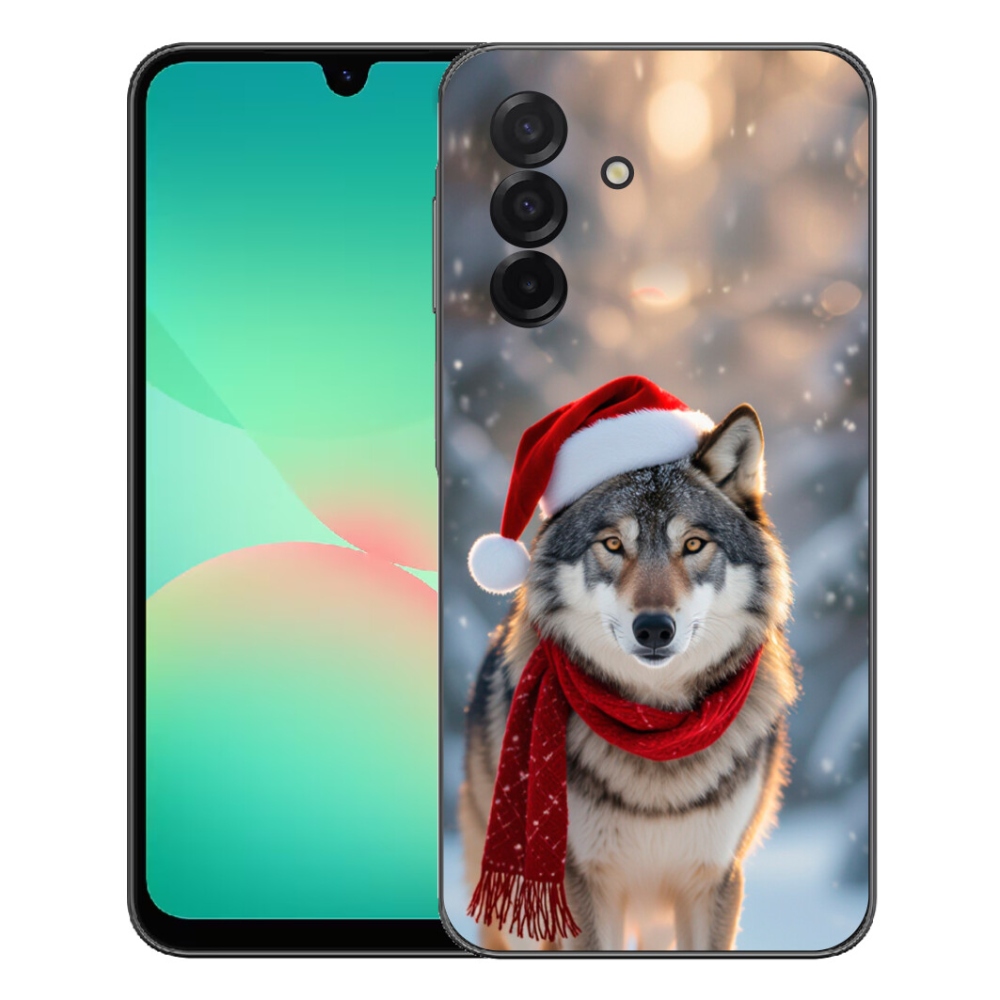 Gelový kryt mmCase na Samsung Galaxy A27 5G - vánoční vlk