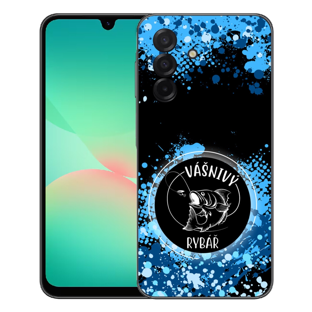 Gelový kryt mmCase na Samsung Galaxy A27 5G - vášnivý rybář černé pozadí
