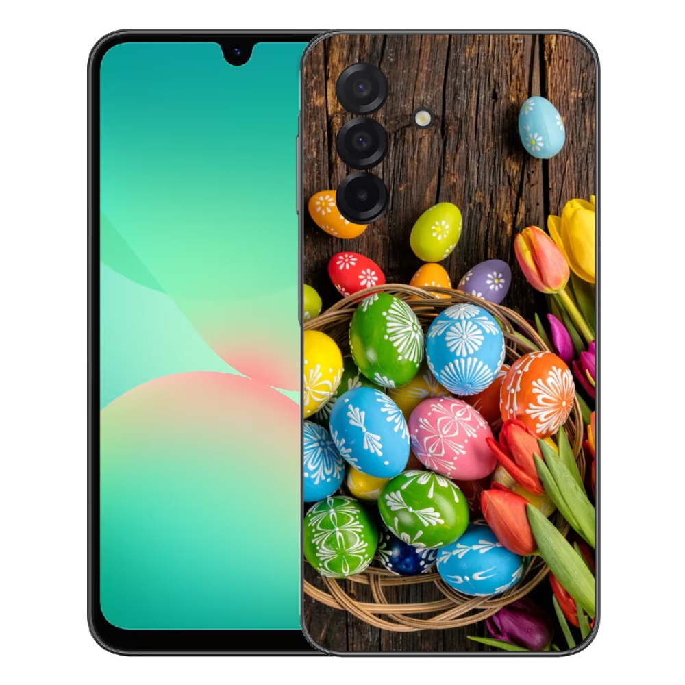 Gelový kryt mmCase na Samsung Galaxy A27 5G - velikonoční vajíčka