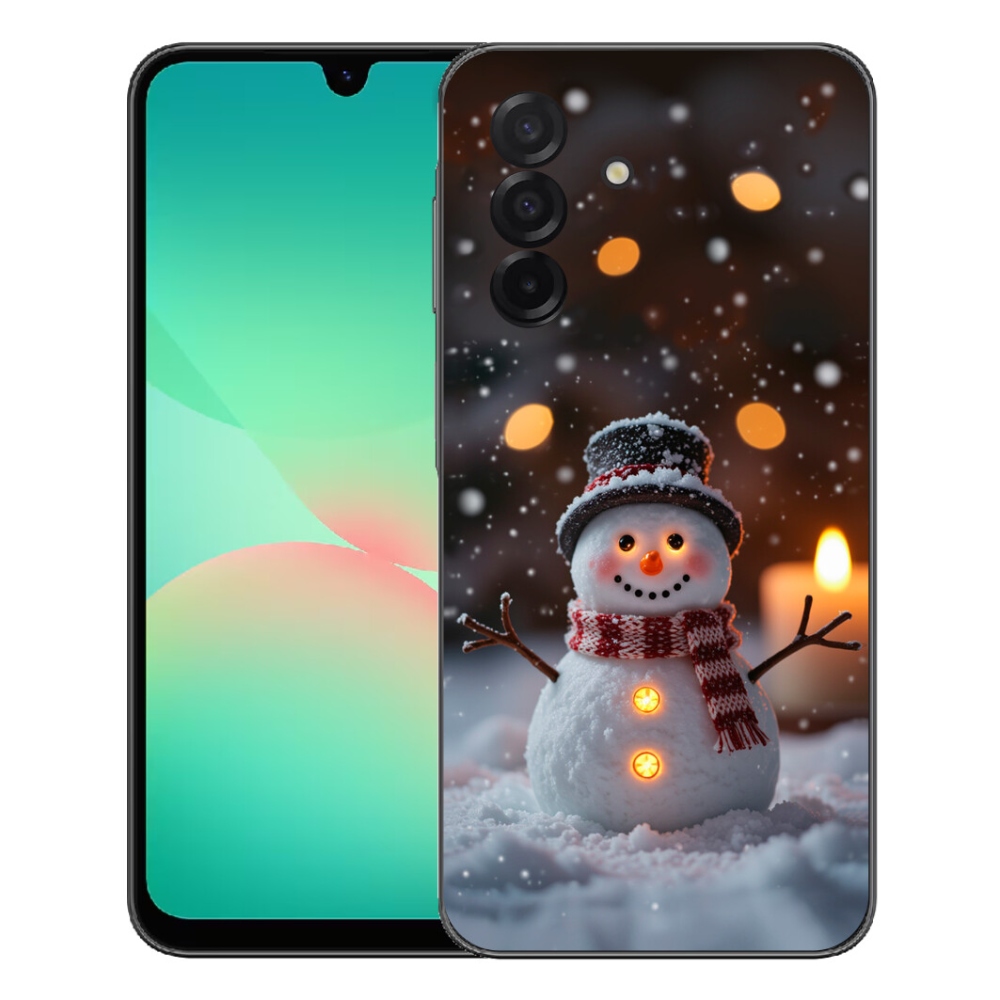 Gelový kryt mmCase na Samsung Galaxy A27 5G - veselý sněhulák