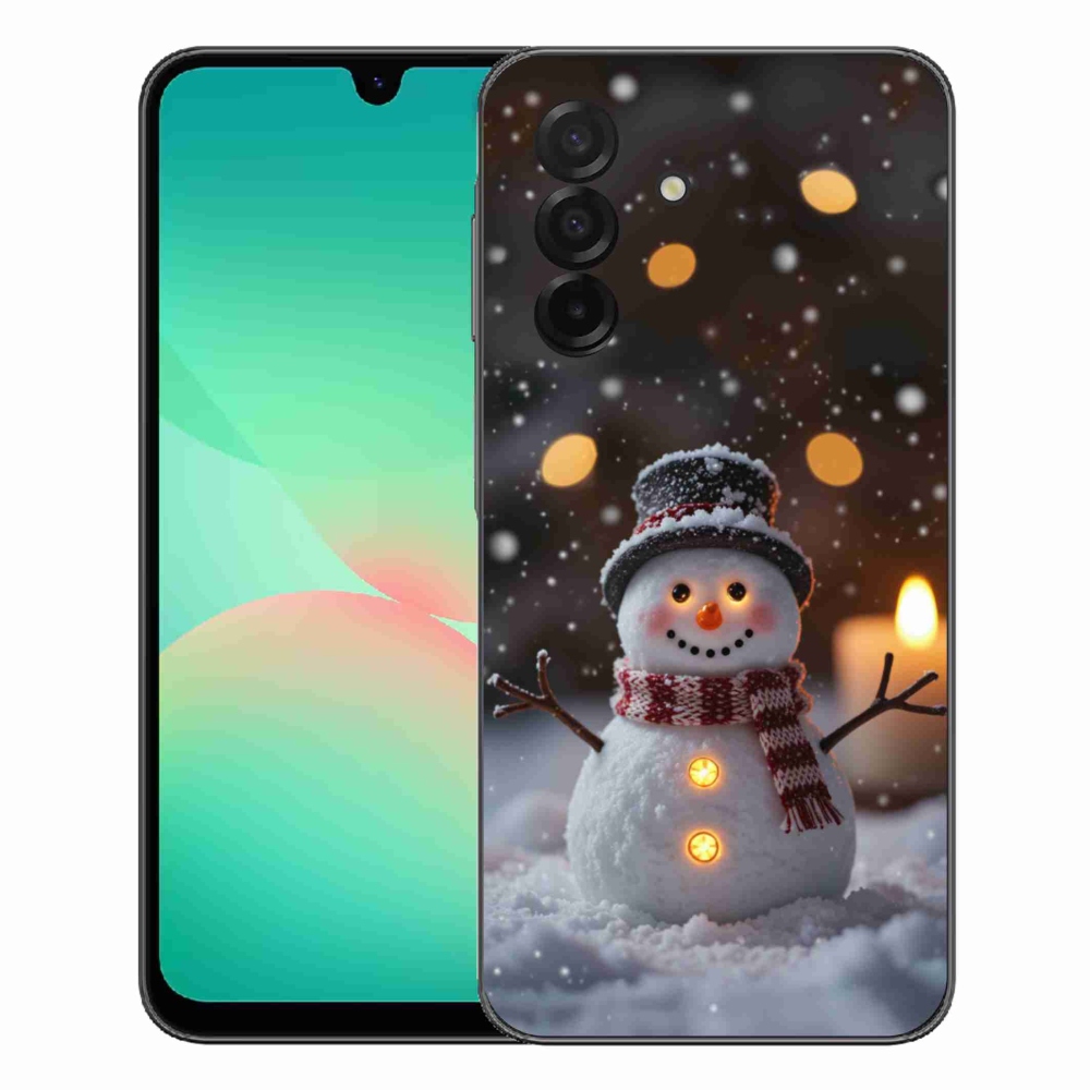 Gelový kryt mmCase na Samsung Galaxy A27 5G - veselý sněhulák