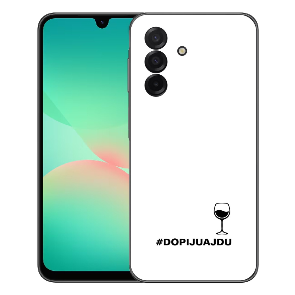 Gelový kryt mmCase na Samsung Galaxy A27 5G - vinný motiv bílé pozadí