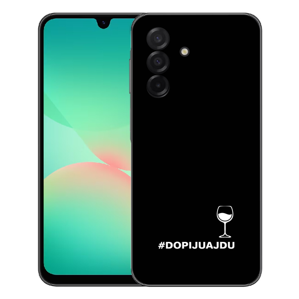 Gelový kryt mmCase na Samsung Galaxy A27 5G - vinný motiv černé pozadí