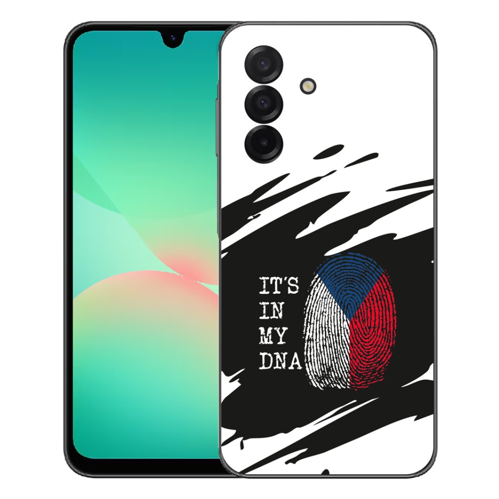 Gelový kryt mmCase na Samsung Galaxy A27 5G - vlajka otisk prstu černobílé pozadí