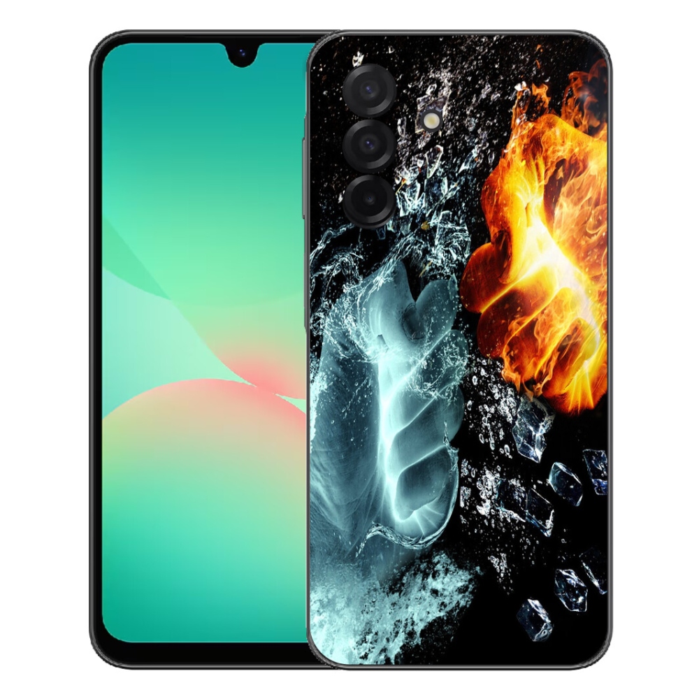 Gelový kryt mmCase na Samsung Galaxy A27 5G - voda a oheň