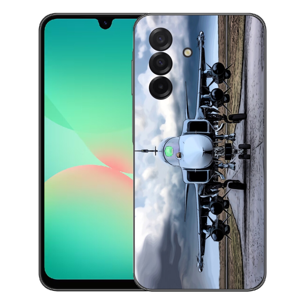 Gelový kryt mmCase na Samsung Galaxy A27 5G - vojenské letadlo