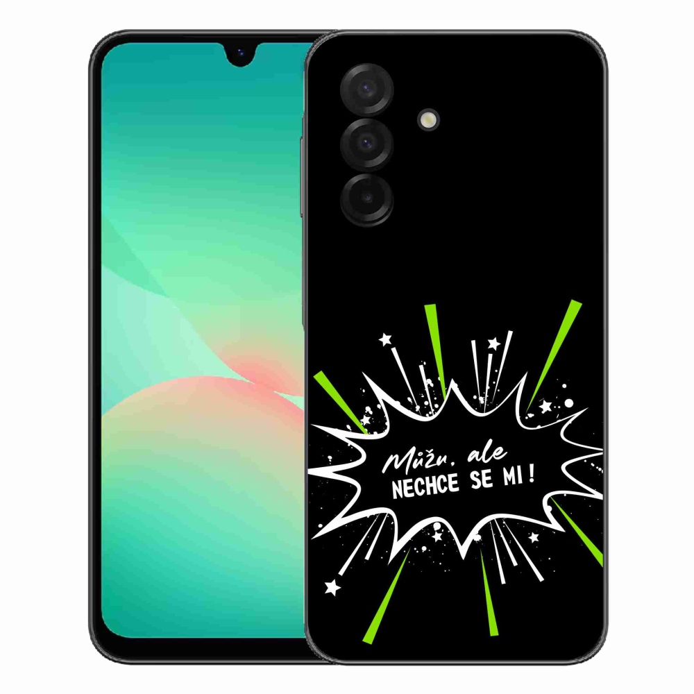 Gelový kryt mmCase na Samsung Galaxy A27 5G - vtipný text 11 černé pozadí