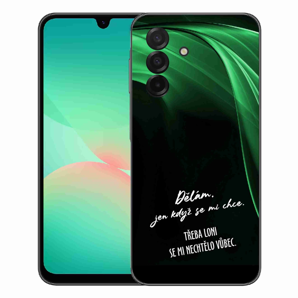 Gelový kryt mmCase na Samsung Galaxy A27 5G - vtipný text 12 černé pozadí