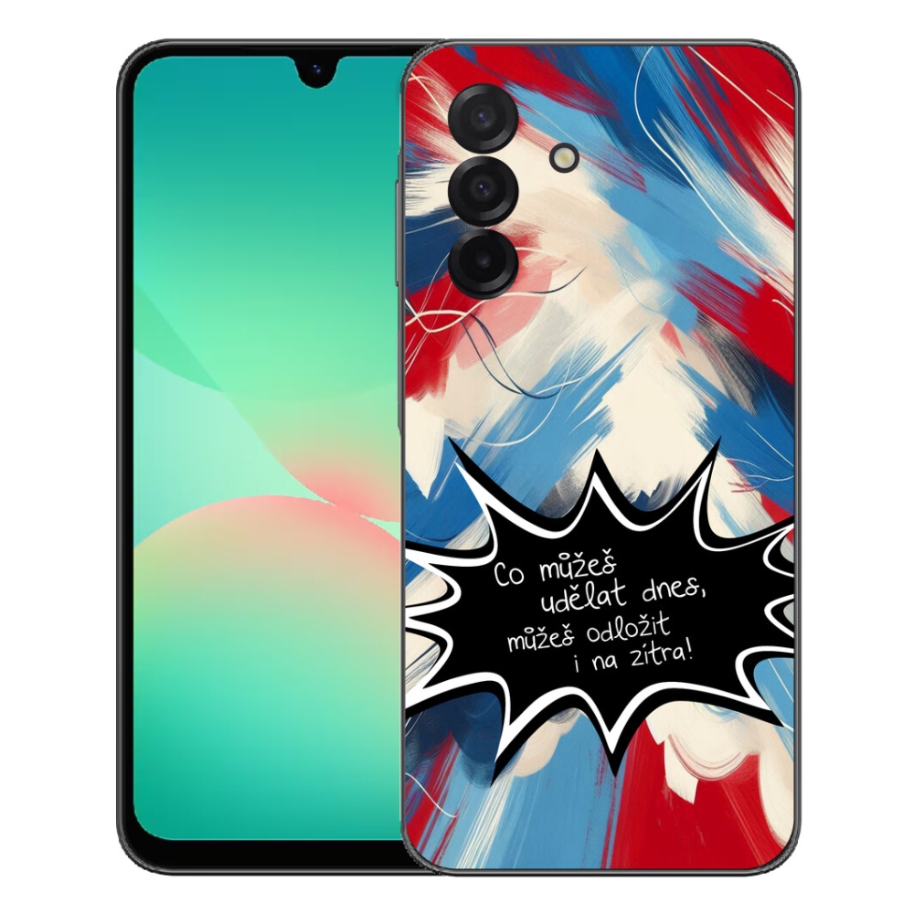 Gelový kryt mmCase na Samsung Galaxy A27 5G - vtipný text 9 černé pozadí