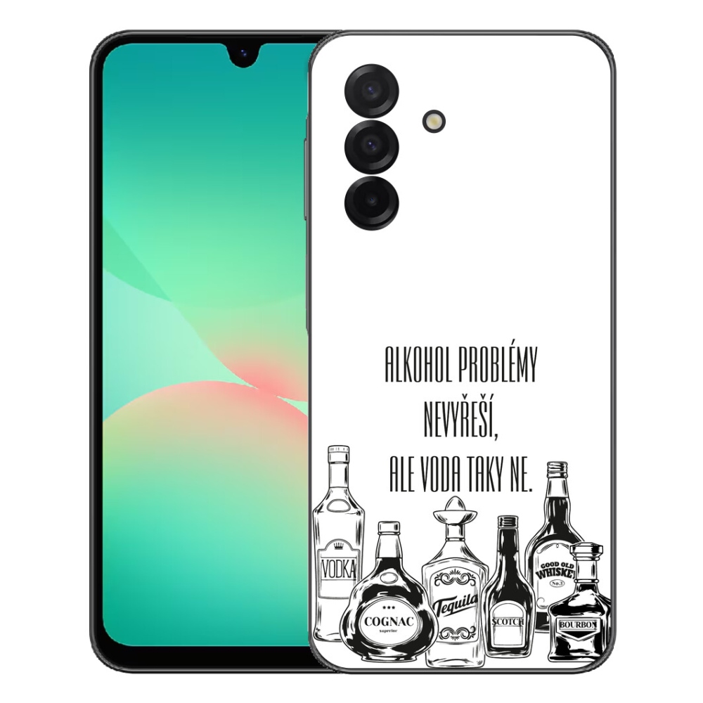 Gelový kryt mmCase na Samsung Galaxy A27 5G - vtipný text bílé pozadí