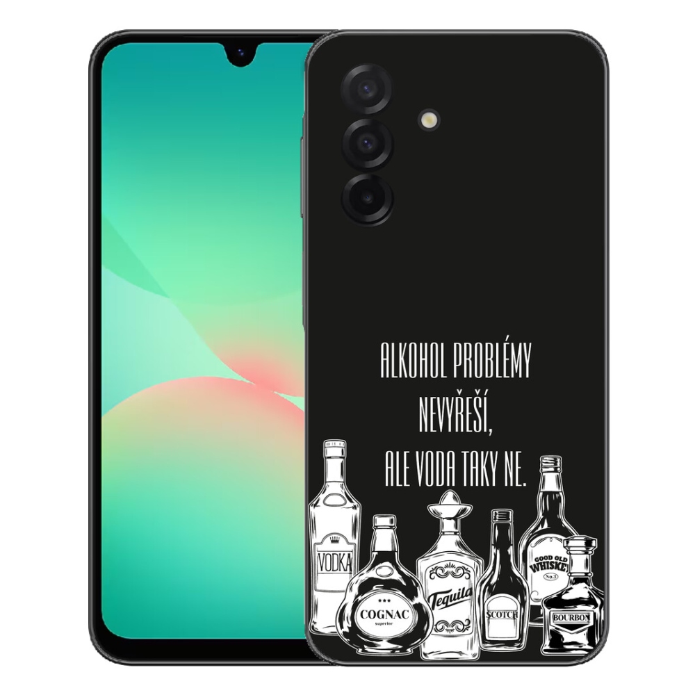 Gelový kryt mmCase na Samsung Galaxy A27 5G - vtipný text černé pozadí