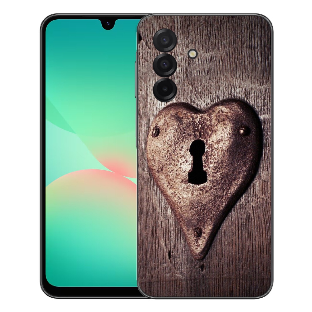 Gelový kryt mmCase na Samsung Galaxy A27 5G - zámek ve tvaru srdce
