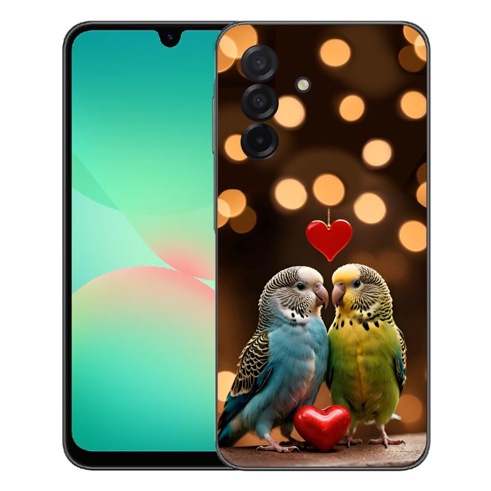 Gelový kryt mmCase na Samsung Galaxy A27 5G - zamilovaní papoušci