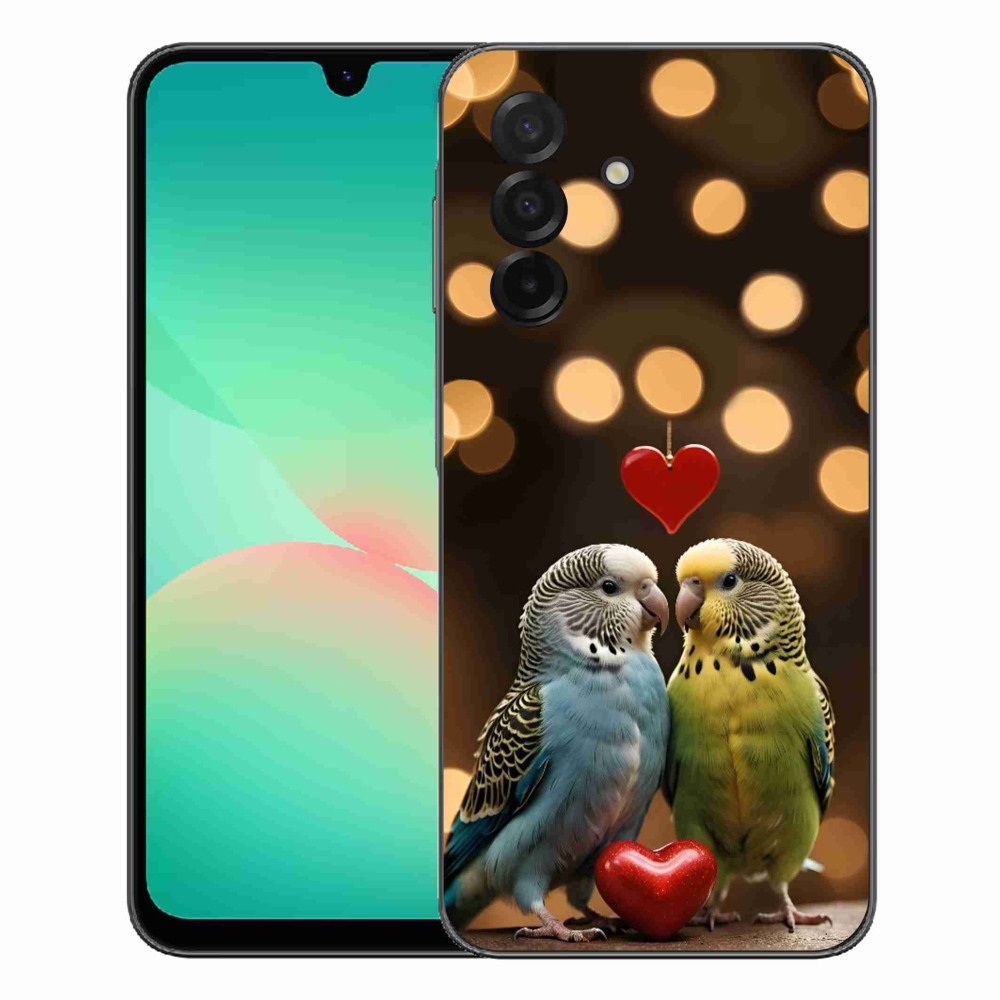 Gelový kryt mmCase na Samsung Galaxy A27 5G - zamilovaní papoušci