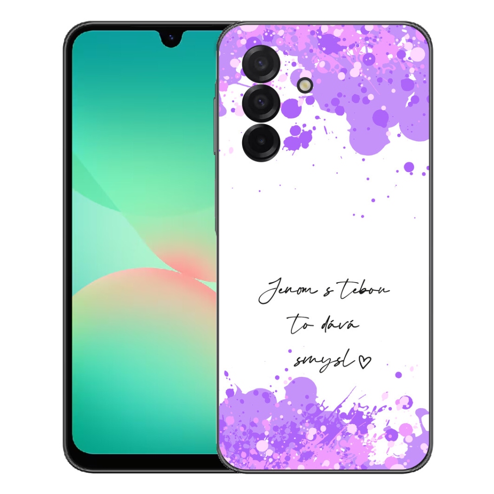 Gelový kryt mmCase na Samsung Galaxy A27 5G - zamilovaný text bílé pozadí