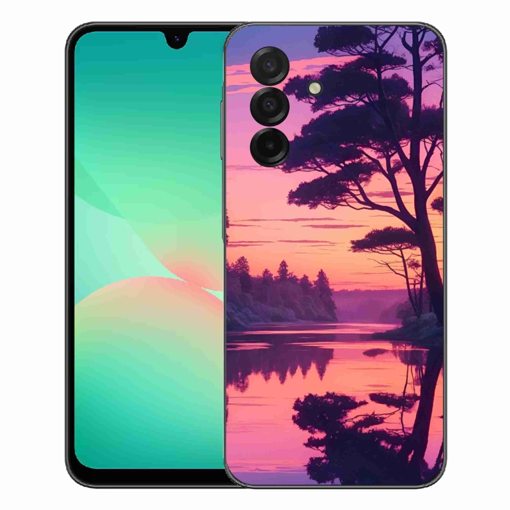 Gelový kryt mmCase na Samsung Galaxy A27 5G - západ slunce nad jezerem