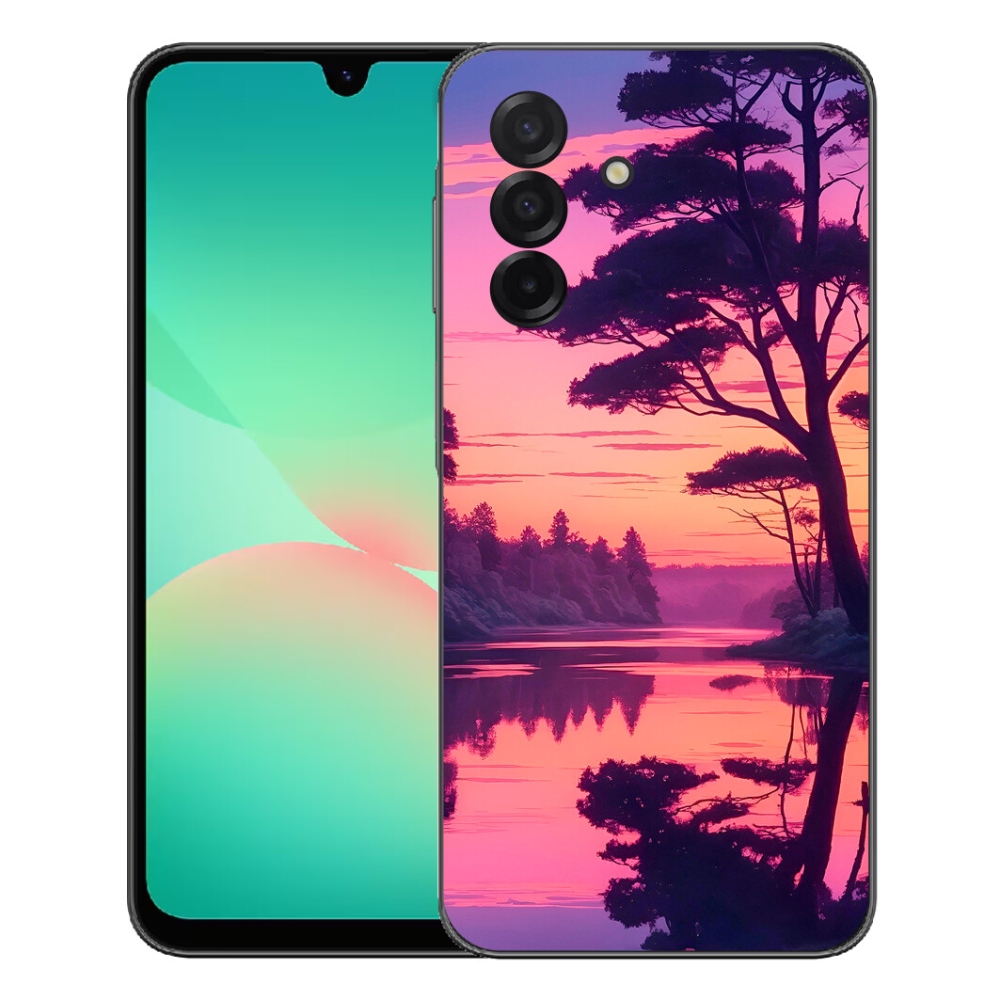 Gelový kryt mmCase na Samsung Galaxy A27 5G - západ slunce nad jezerem