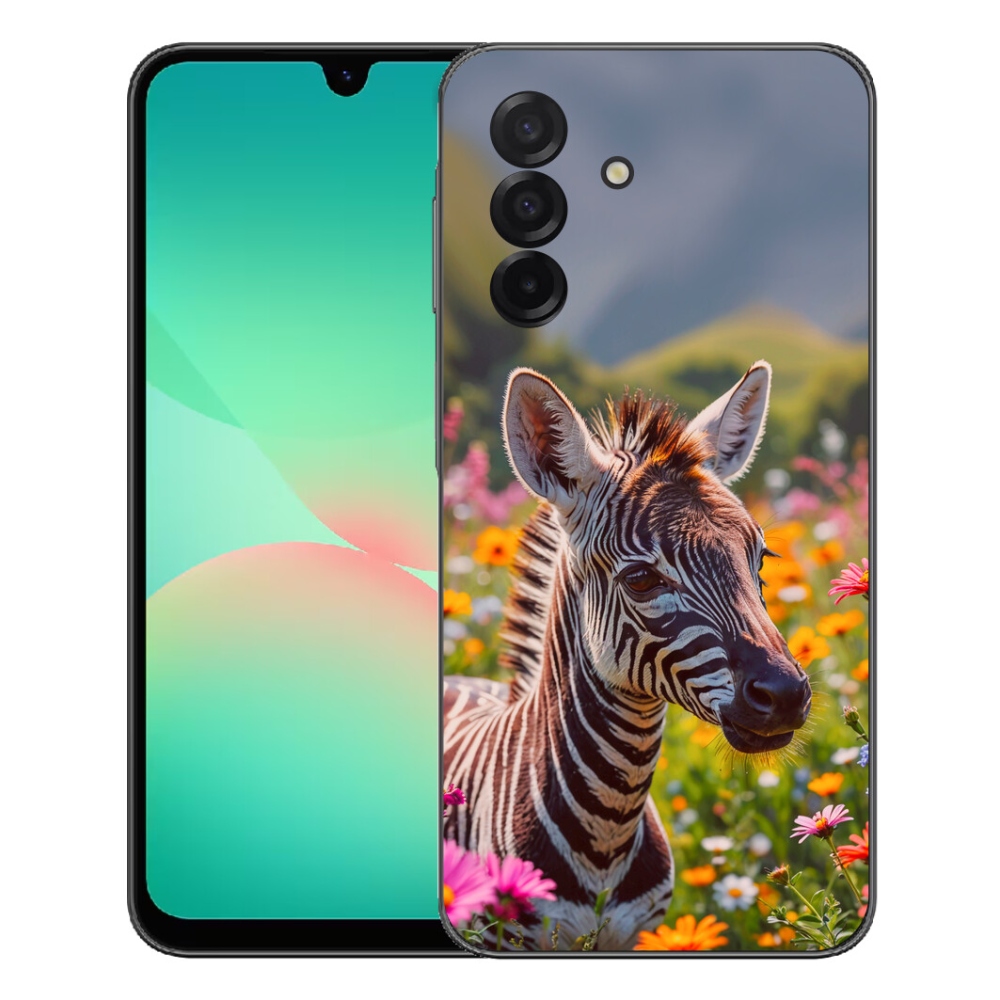 Gelový kryt mmCase na Samsung Galaxy A27 5G - zebra na louce