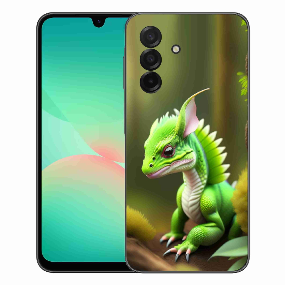 Gelový kryt mmCase na Samsung Galaxy A27 5G - zelený dráček