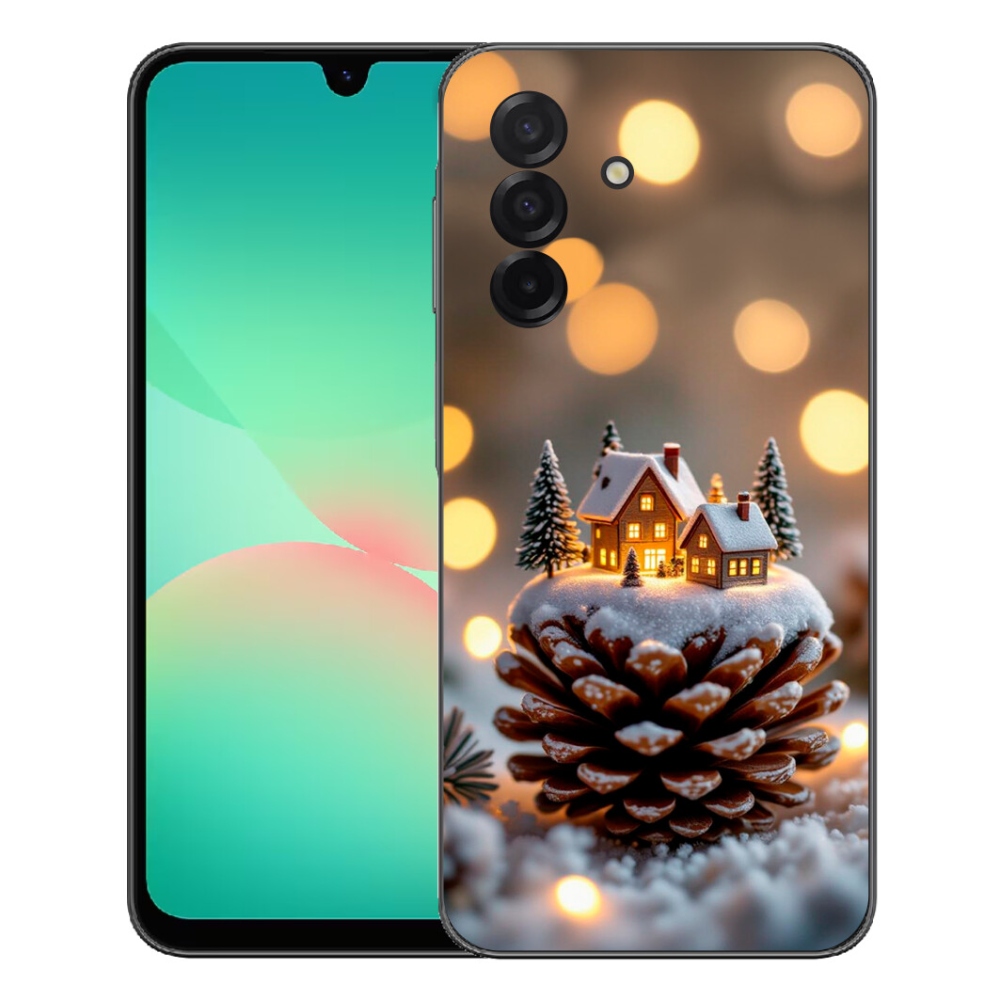 Gelový kryt mmCase na Samsung Galaxy A27 5G - zimní vesnička