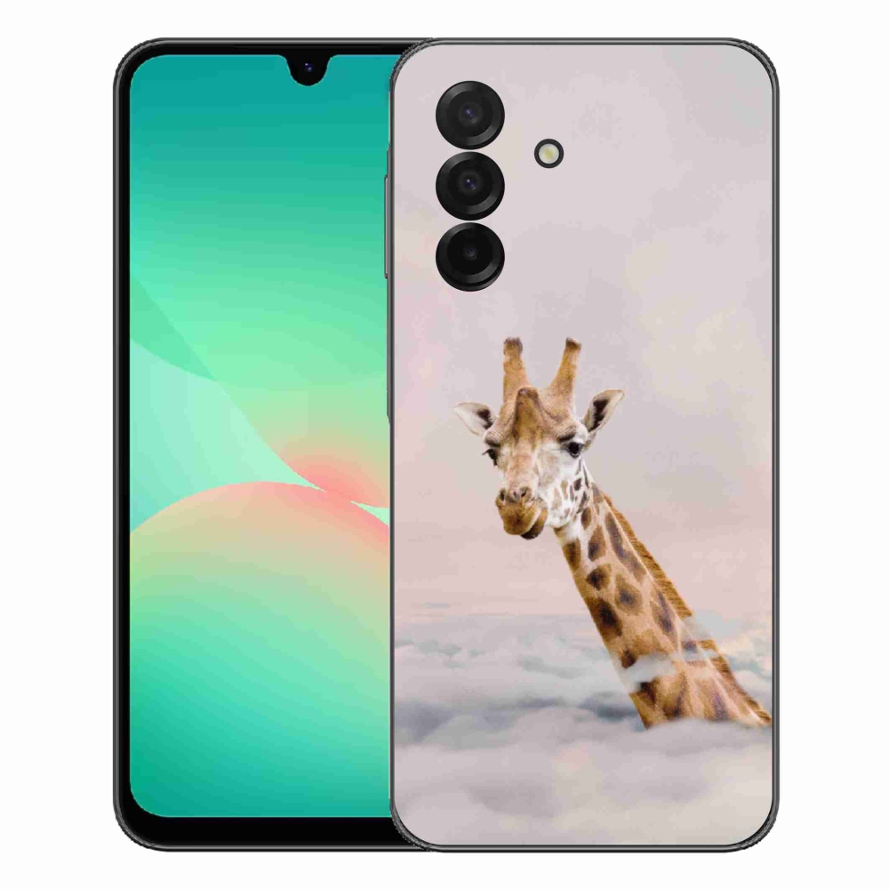 Gelový kryt mmCase na Samsung Galaxy A27 5G - žirafa v oblacích