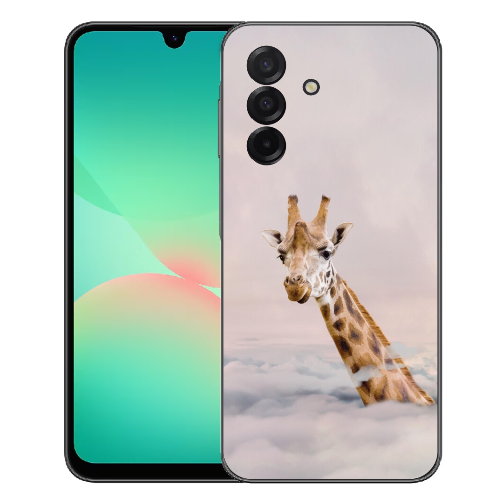 Gelový kryt mmCase na Samsung Galaxy A27 5G - žirafa v oblacích