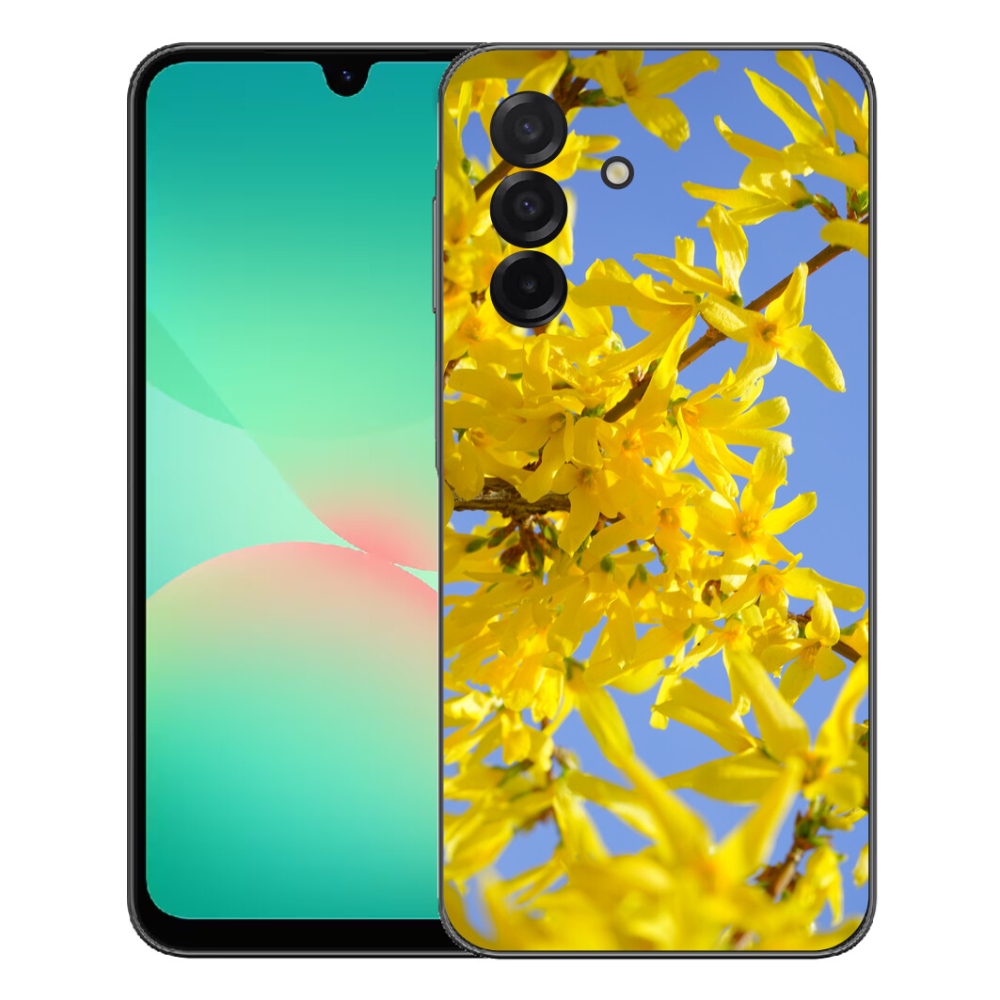 Gelový kryt mmCase na Samsung Galaxy A27 5G - žluté květy