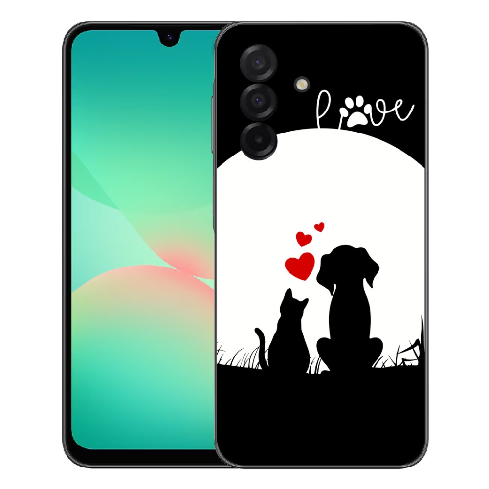 Gelový kryt mmCase na Samsung Galaxy A27 5G - zvířecí láska