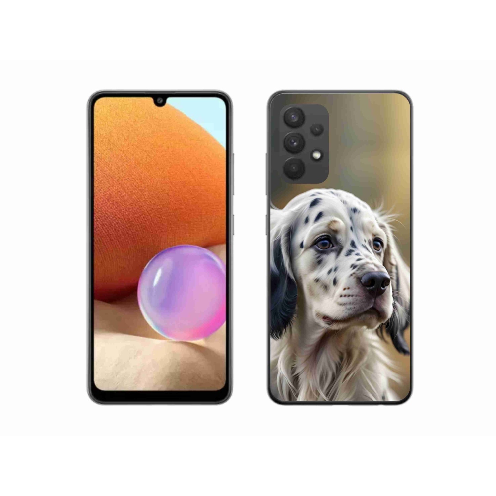 Gelový kryt mmCase na Samsung Galaxy A32 4G - anglický setr