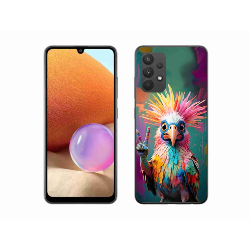 Gelový kryt mmCase na Samsung Galaxy A32 4G - barevný rebel