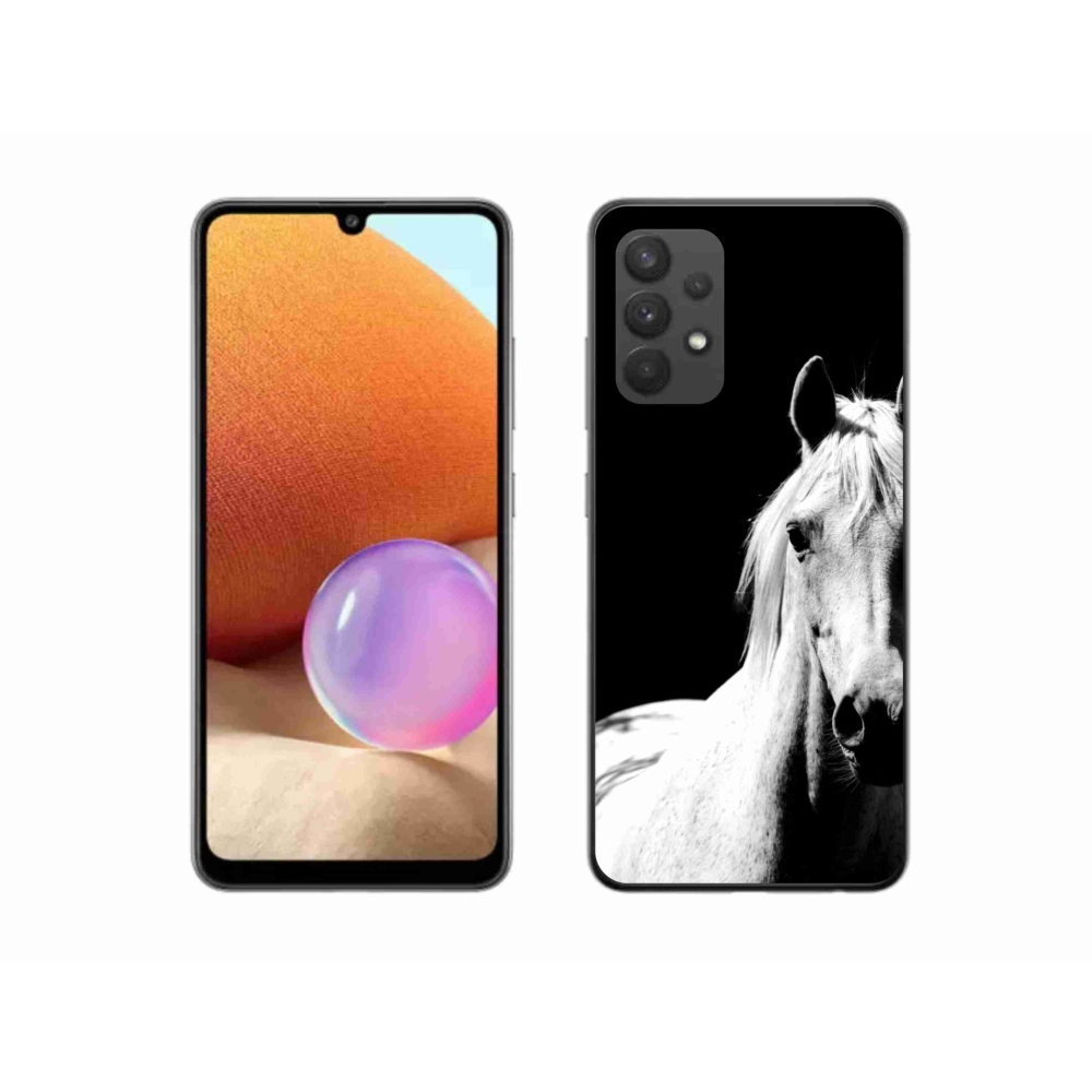 Gelový kryt mmCase na Samsung Galaxy A32 4G - bílý kůň 5