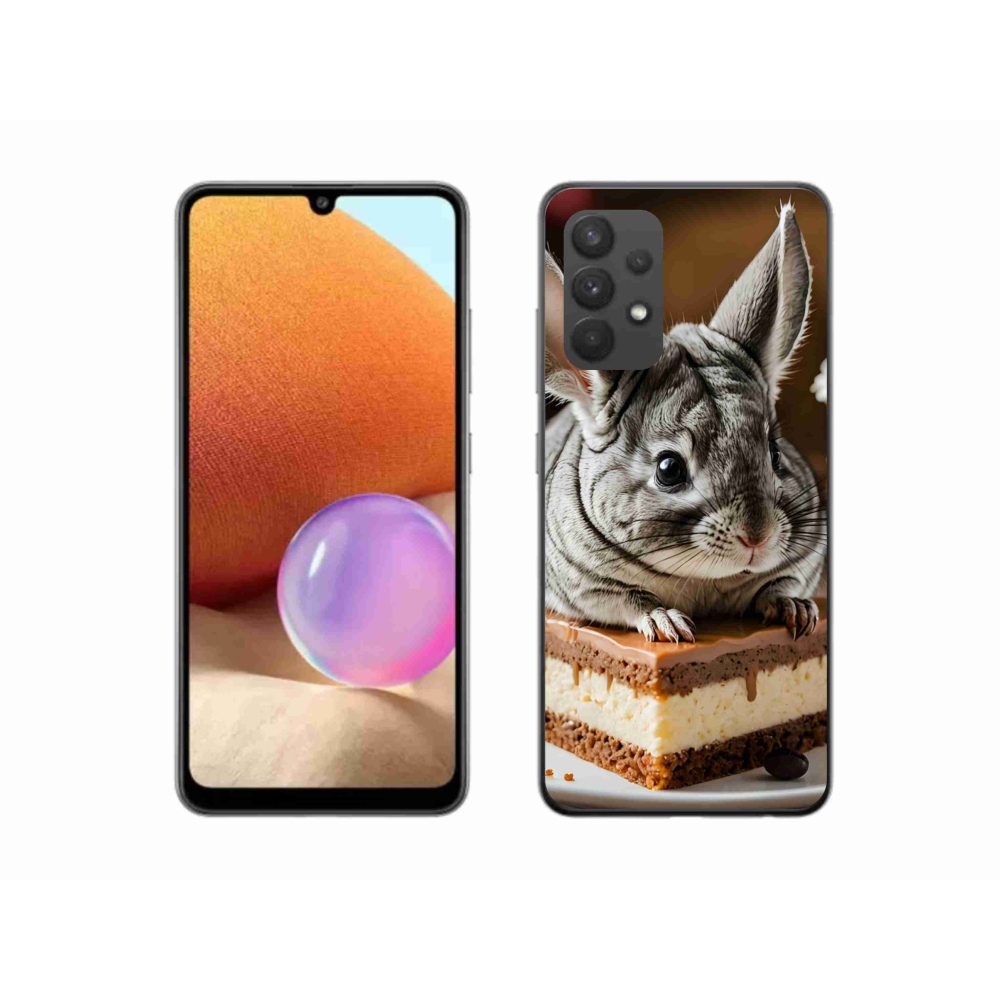 Gelový kryt mmCase na Samsung Galaxy A32 4G - činčila