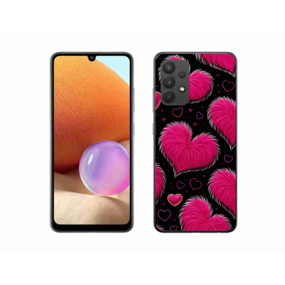 Gelový kryt mmCase na Samsung Galaxy A32 4G - hebká srdce