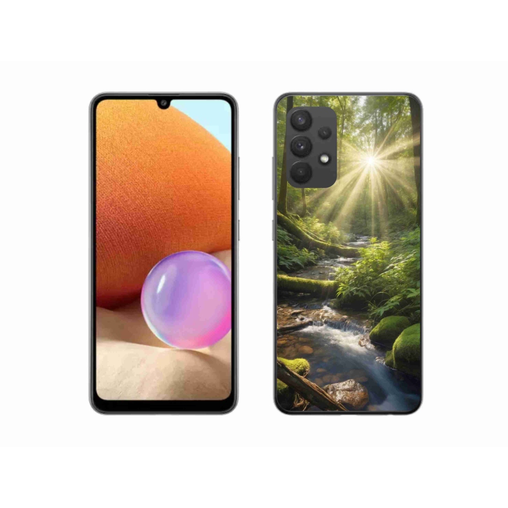 Gelový kryt mmCase na Samsung Galaxy A32 4G - hlubina lesa