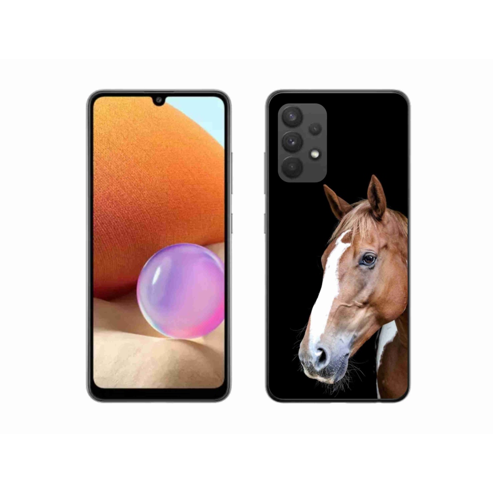Gelový kryt mmCase na Samsung Galaxy A32 4G - hnědý kůň 3