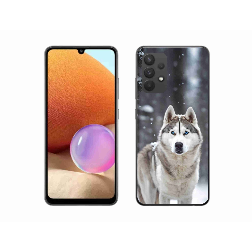 Gelový kryt mmCase na Samsung Galaxy A32 4G - husky 2