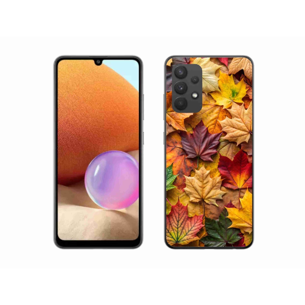 Gelový kryt mmCase na Samsung Galaxy A32 4G - javorové listy 2