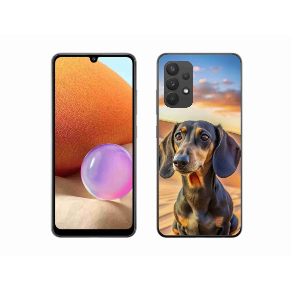 Gelový kryt mmCase na Samsung Galaxy A32 4G - jezevčík 3 