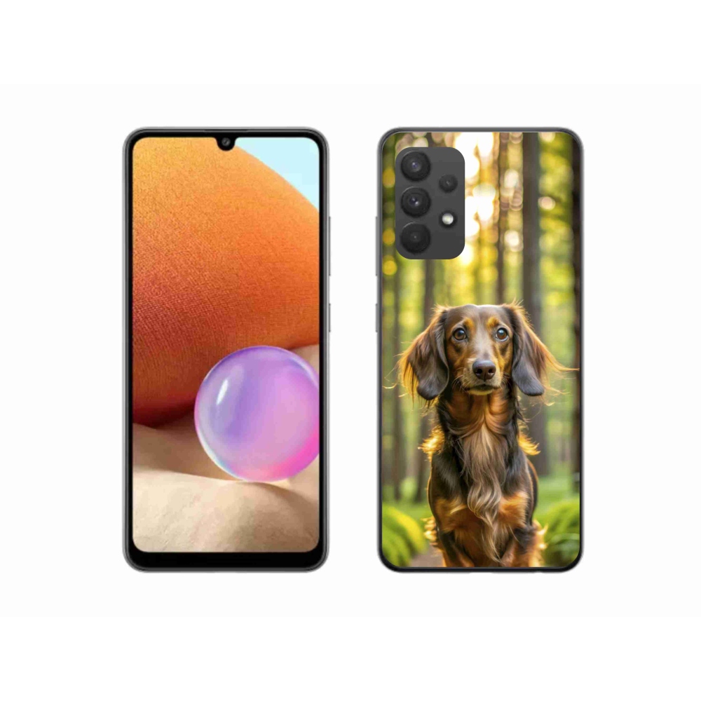 Gelový kryt mmCase na Samsung Galaxy A32 4G - jezevčík 4