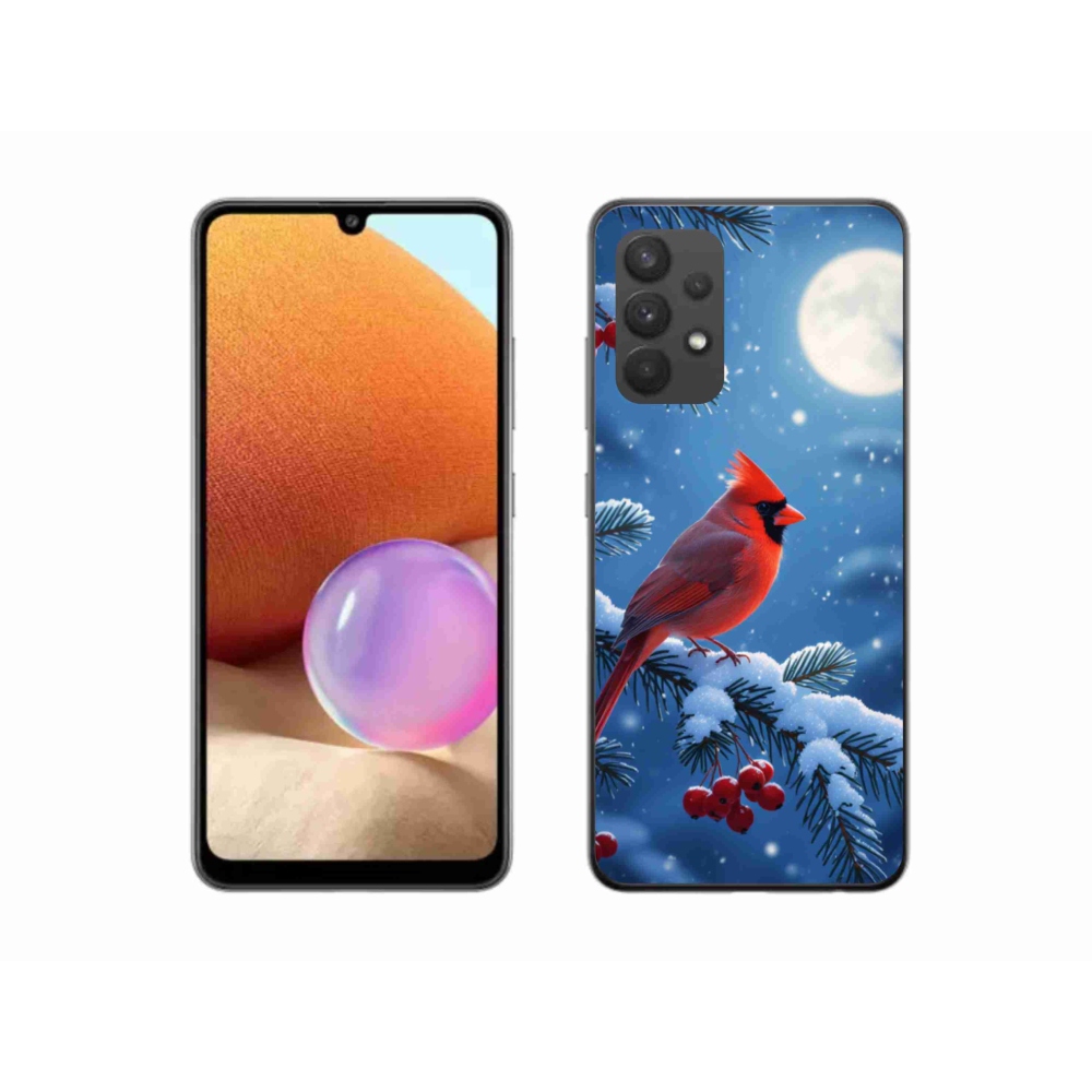 Gelový kryt mmCase na Samsung Galaxy A32 4G - kardinál červený