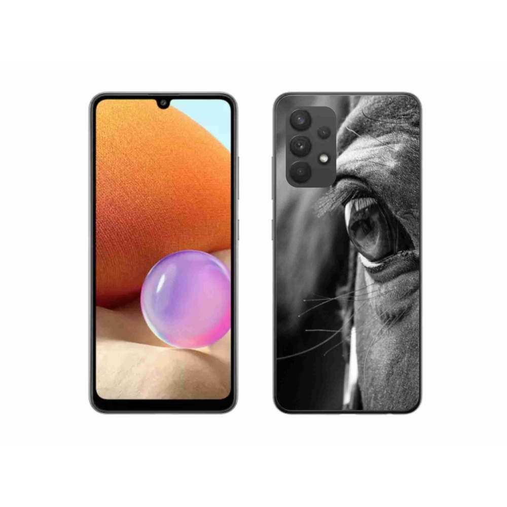 Gelový kryt mmCase na Samsung Galaxy A32 4G - koňský pohled