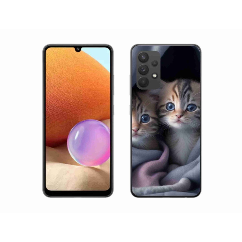 Gelový kryt mmCase na Samsung Galaxy A32 4G - kočičí duo 2