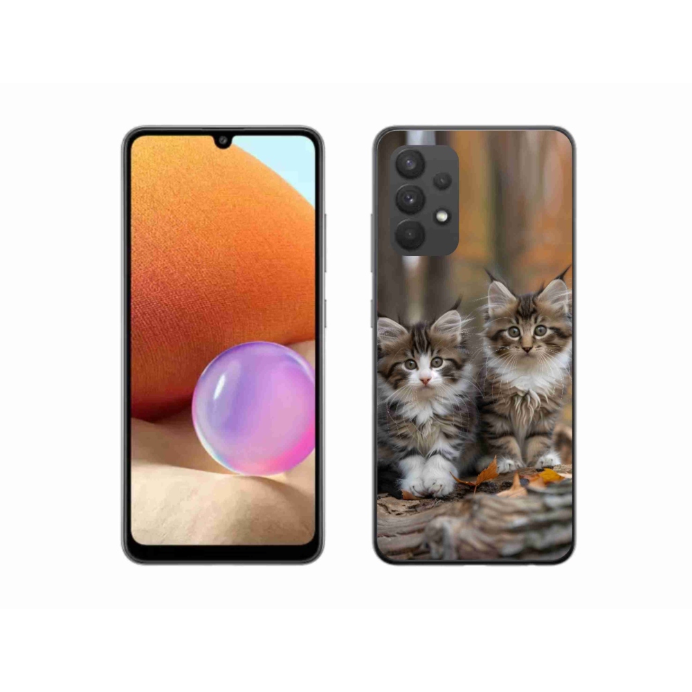 Gelový kryt mmCase na Samsung Galaxy A32 4G - kočičí duo 3