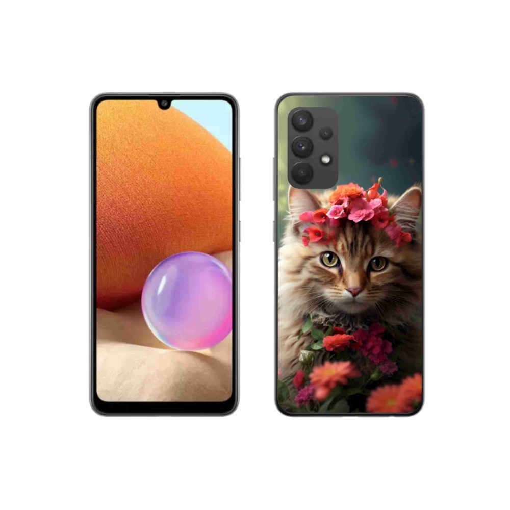 Gelový kryt mmCase na Samsung Galaxy A32 4G - kočíčí princezna