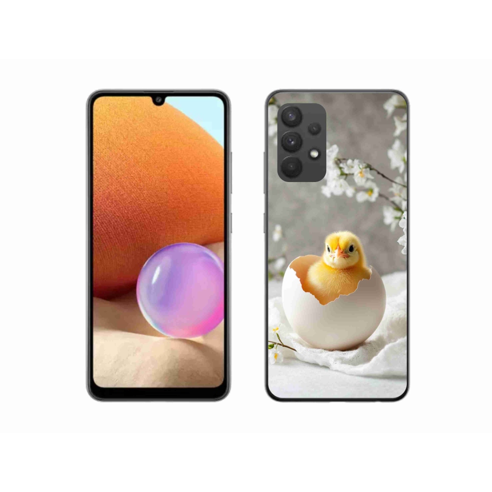 Gelový kryt mmCase na Samsung Galaxy A32 4G - kuřátko