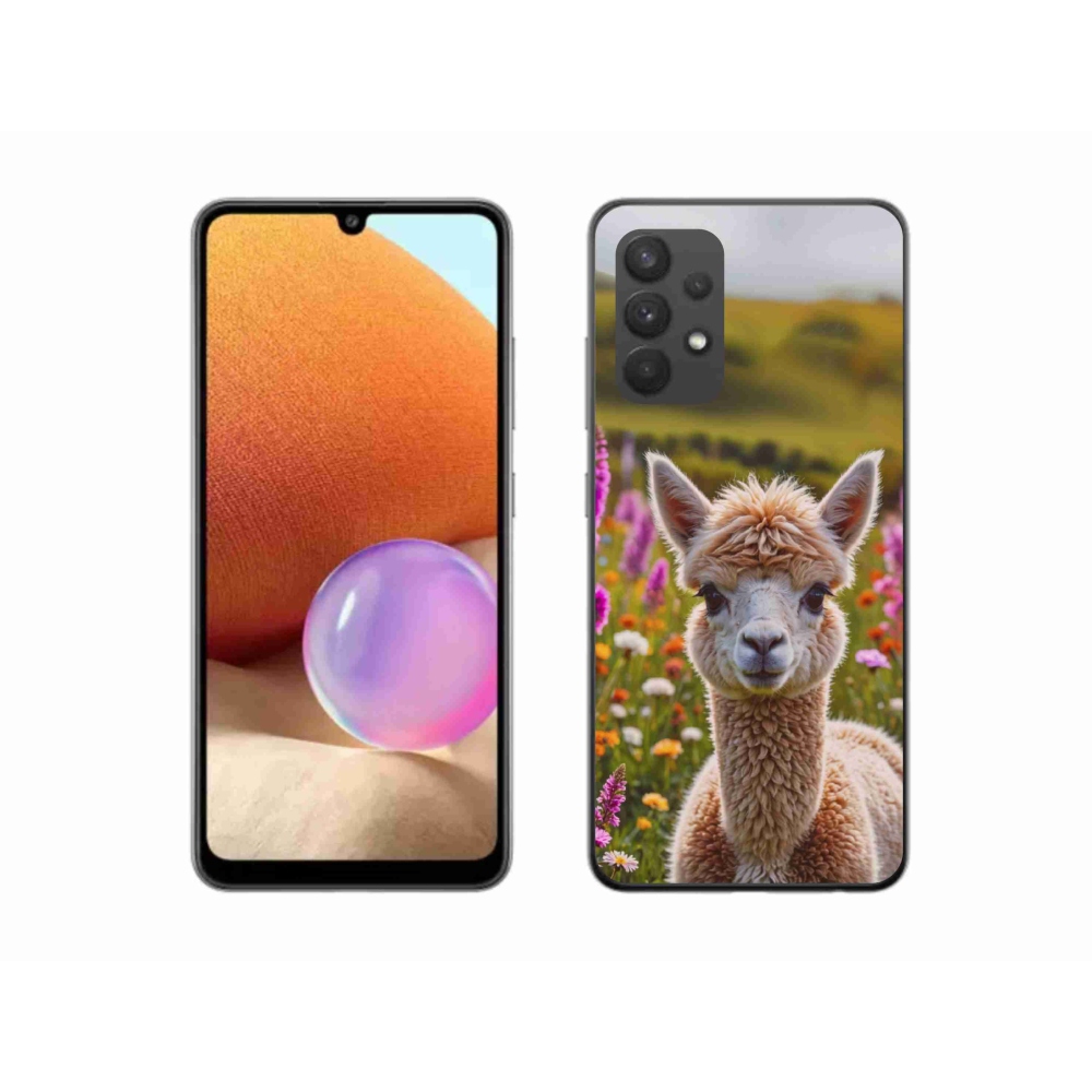 Gelový kryt mmCase na Samsung Galaxy A32 4G - lama na louce