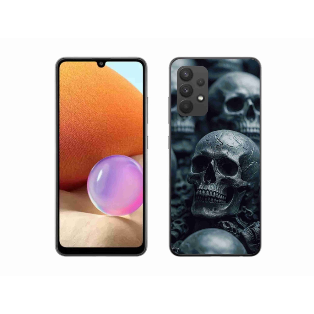 Gelový kryt mmCase na Samsung Galaxy A32 4G - lebka 2