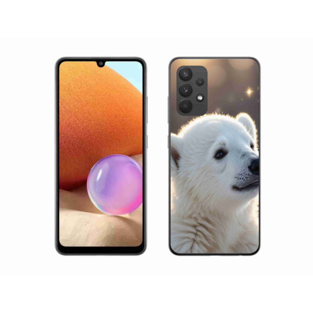 Gelový kryt mmCase na Samsung Galaxy A32 4G - lední medvěd