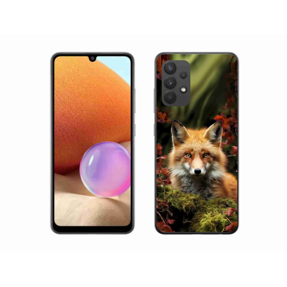 Gelový kryt mmCase na Samsung Galaxy A32 4G - liška v lese