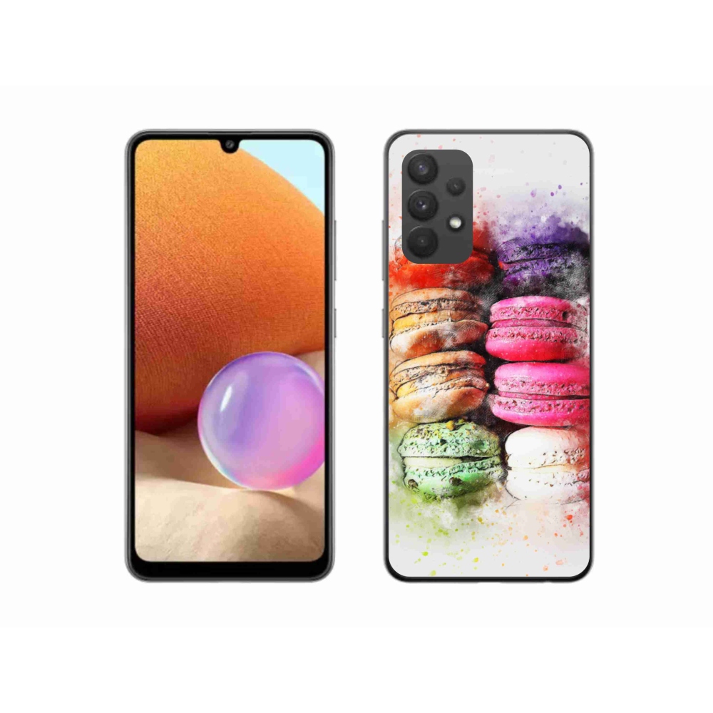 Gelový kryt mmCase na Samsung Galaxy A32 4G - makrónky